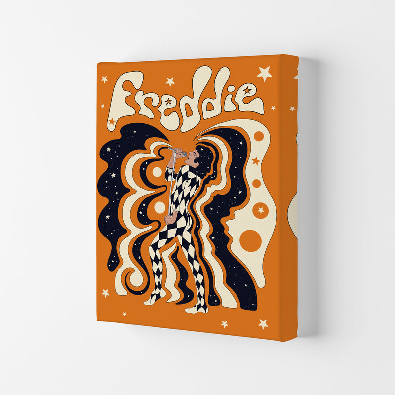 Freddie Orange-01 Art Print by Inktally Canvas