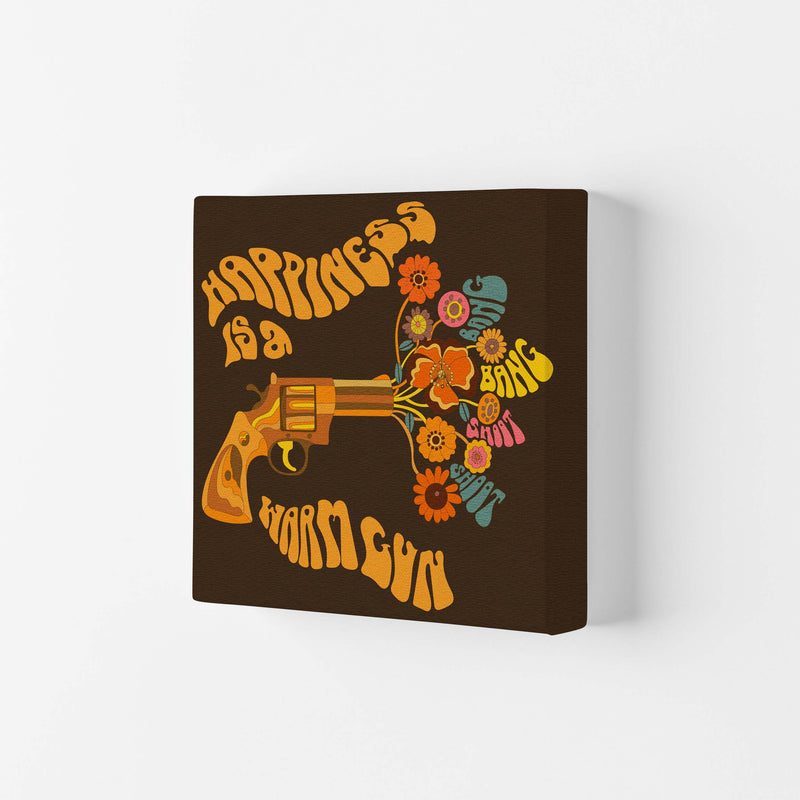 Warm Gun Brown Square-Textured 6000 Art Print by Inktally Canvas