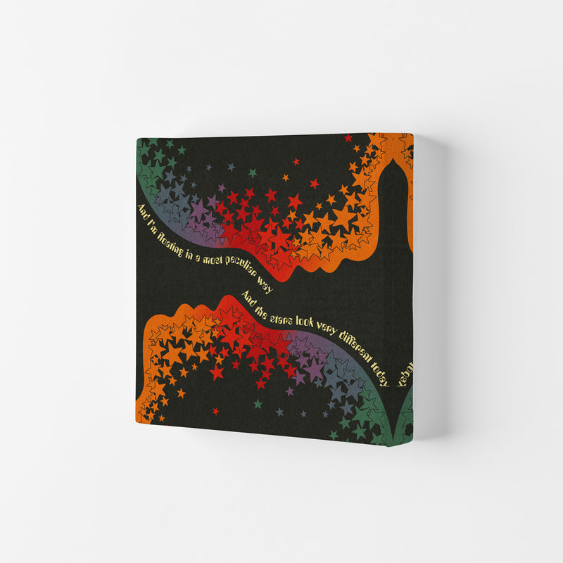 Space Oddity Textured Art Print by Inktally Canvas