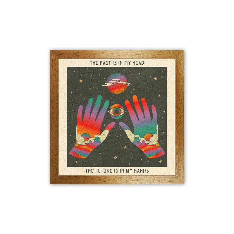 My Hands Final For Print Art Print by Inktally Oak Grain