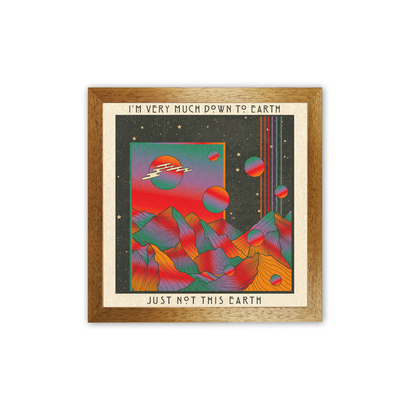 Down To Earth Art Print by Inktally Oak Grain