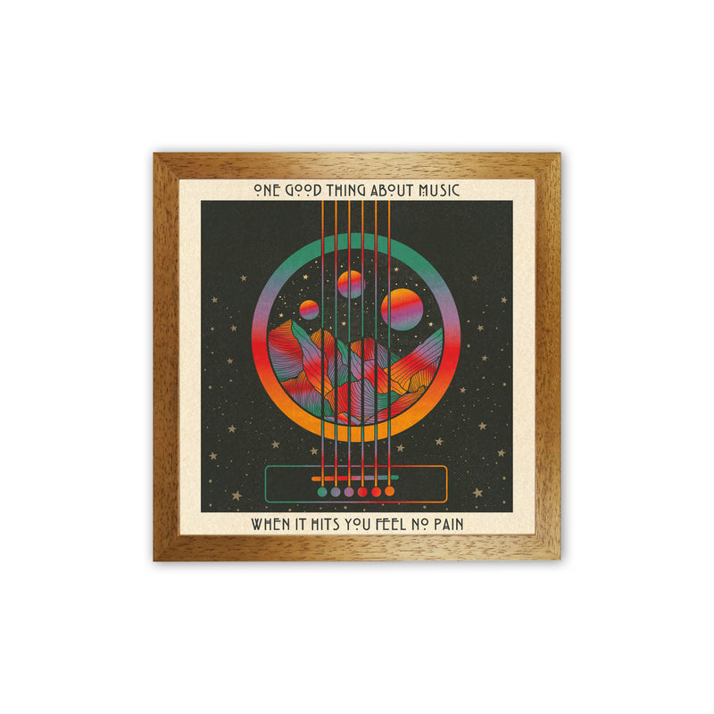 Trench Town Rock Art Print by Inktally Oak Grain