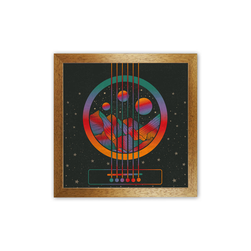Music Transports My Soul Art Print by Inktally Oak Grain