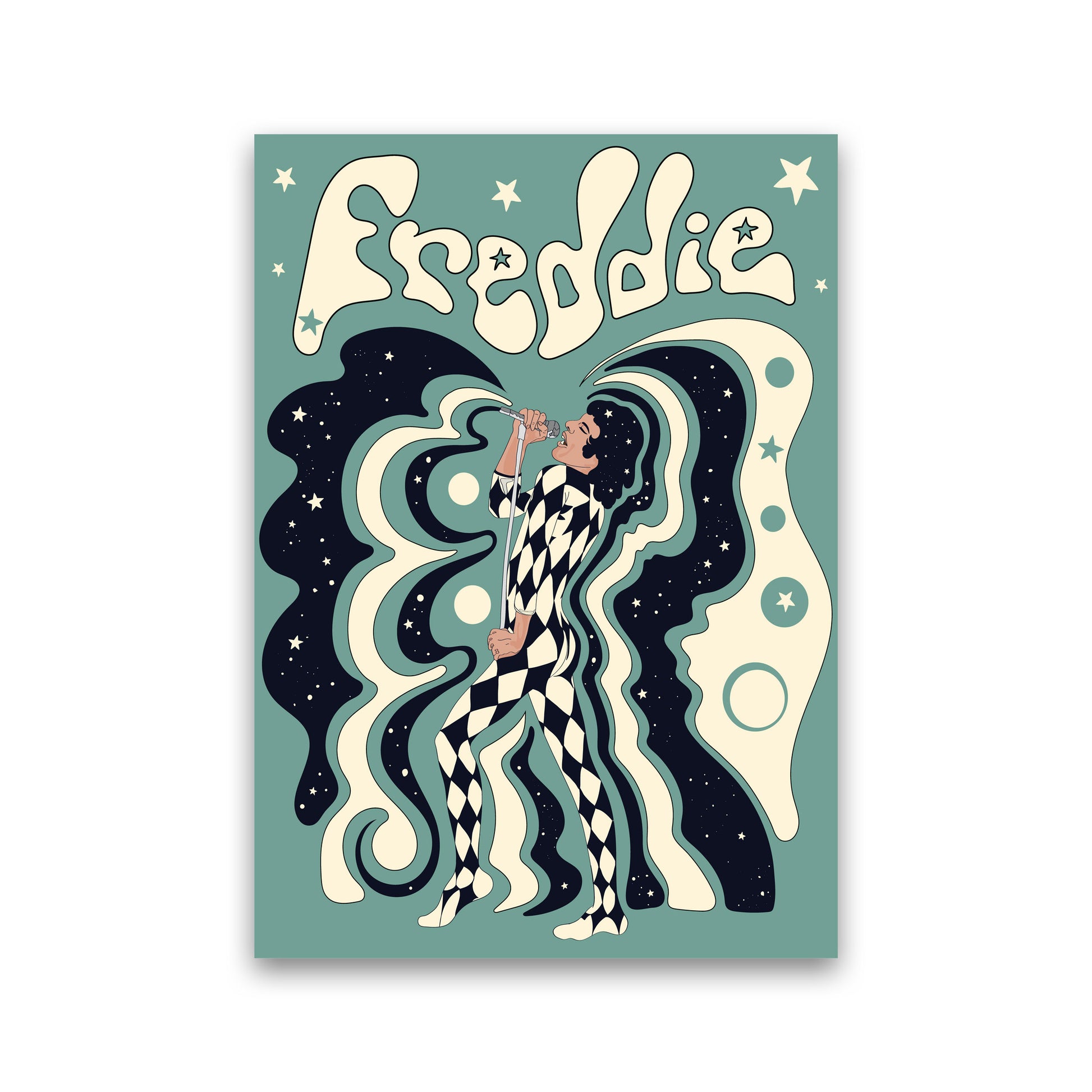 Psychedelic Illustration Art Print by Inktally Print Only