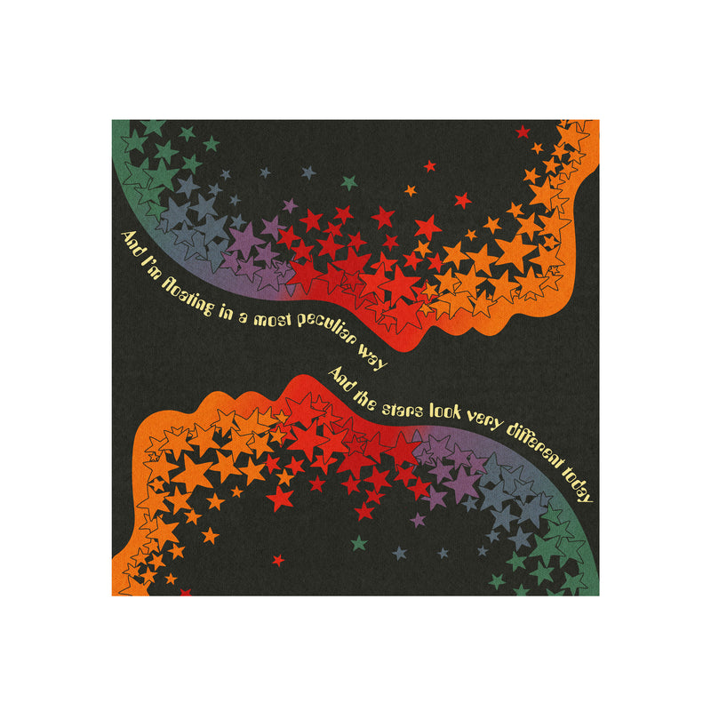 Space Oddity Textured Art Print by Inktally Print Only