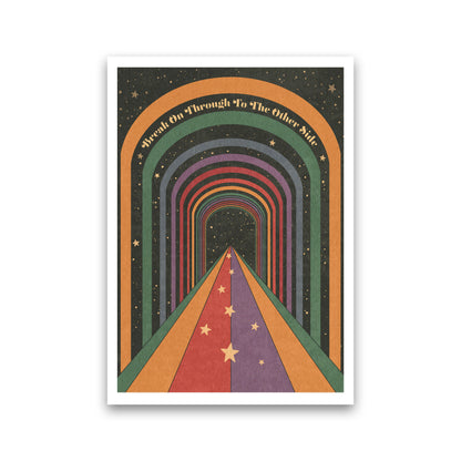 Psychedelic Illustration Art Print by Inktally Print Only