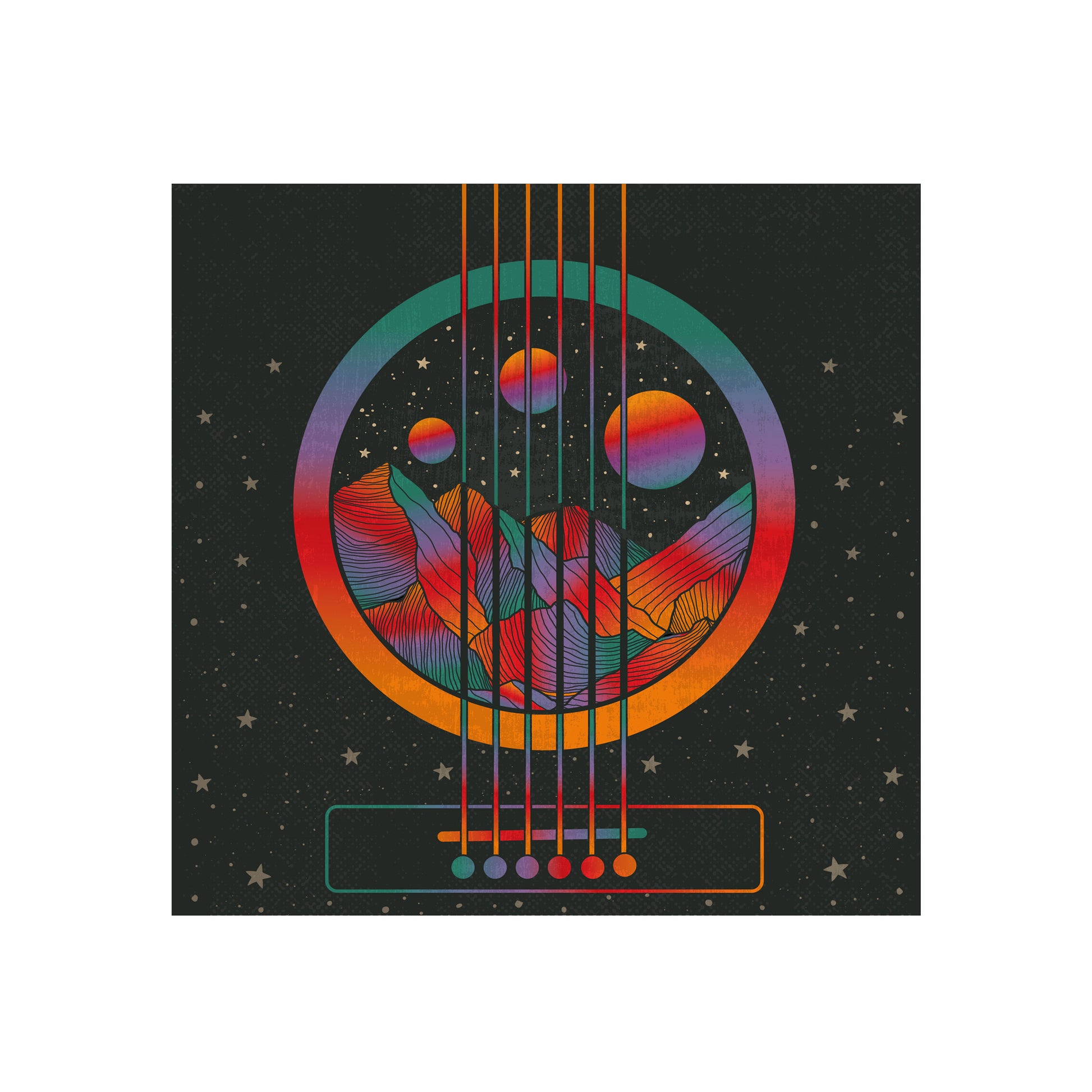 Music Transports My Soul Art Print by Inktally Print Only