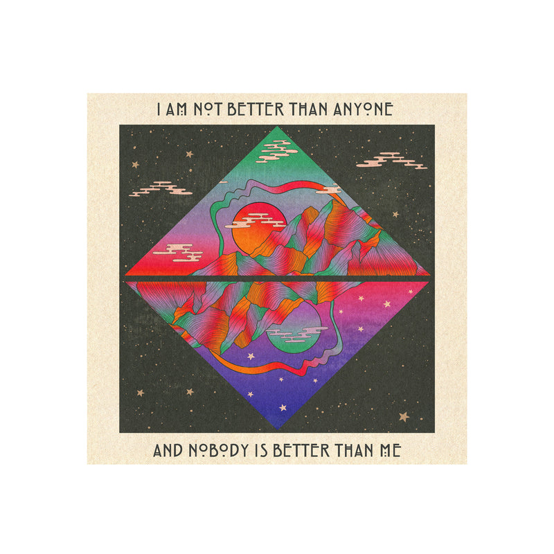 I Am No Better Psychedelic Illustration Art Print by Inktally Print Only