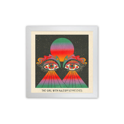 The Girl - Text 2 Art Print by Inktally White Grain