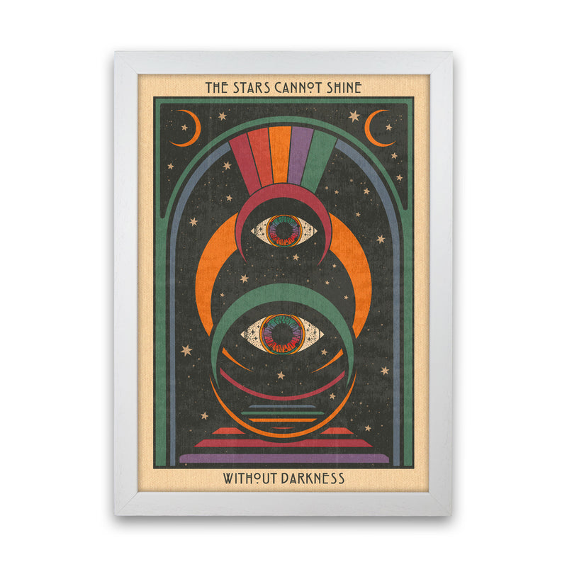 Darkness - For Print Art Print by Inktally White Grain