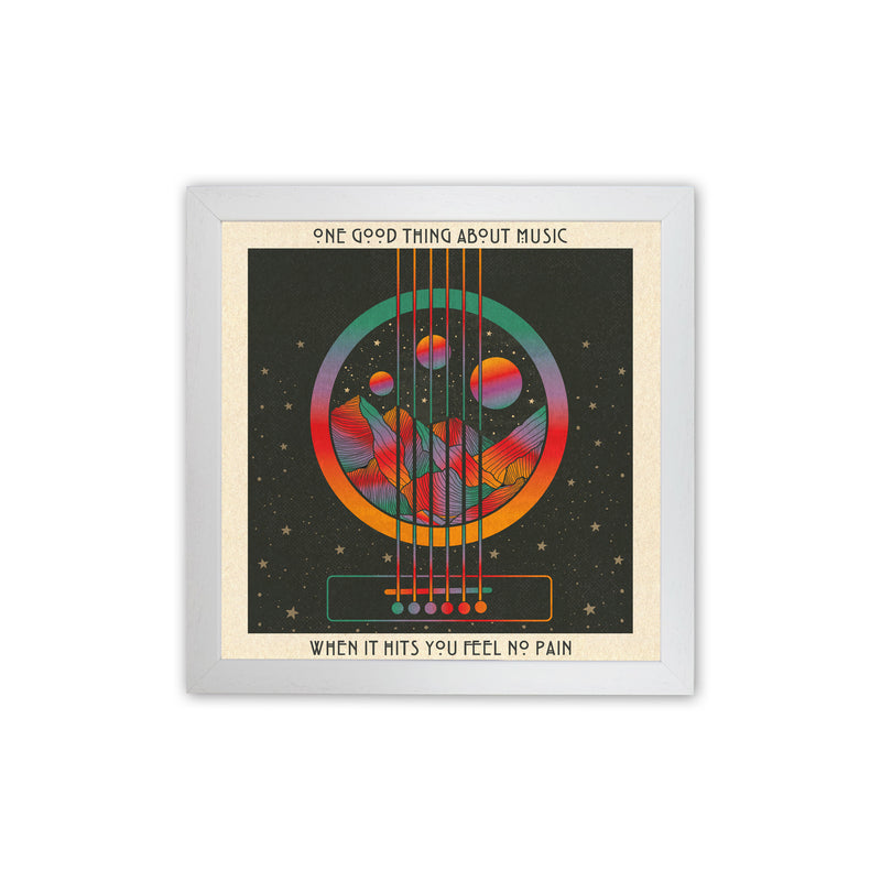 Trench Town Rock Art Print by Inktally White Grain