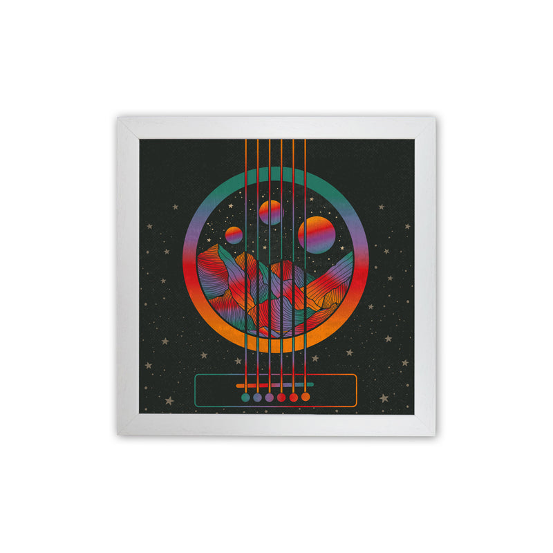 Music Transports My Soul Art Print by Inktally White Grain