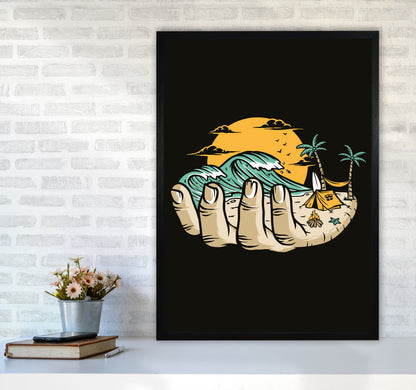 Grab A Handfull Of What You Love Art Print by Jason Stanley A1 White Frame