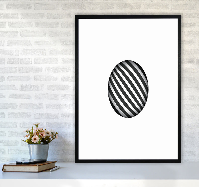 Minimal Geometric Series - 48 Art Print by Jason Stanley A1 White Frame