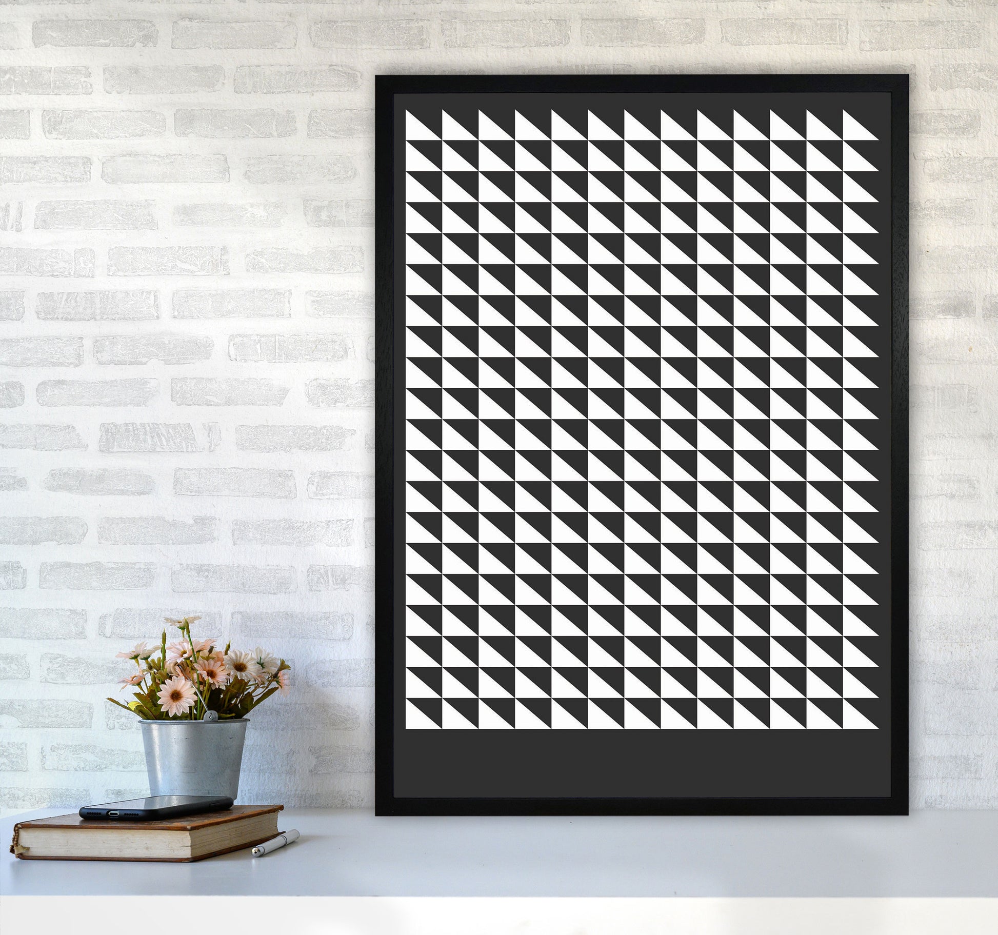 Minimal Geometric Series - 20 Art Print by Jason Stanley A1 White Frame