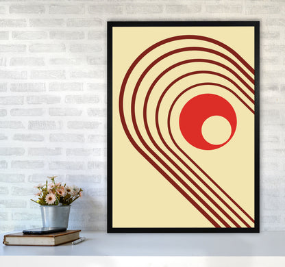 Minimal Geometric Series - 37 Art Print by Jason Stanley A1 White Frame
