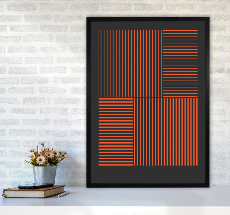 Minimal Geometric Series - 24 Art Print by Jason Stanley A1 White Frame