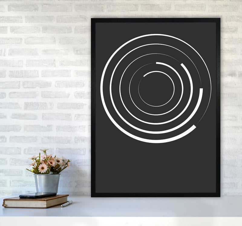 Minimal Geometric Series - 28 Art Print by Jason Stanley A1 White Frame