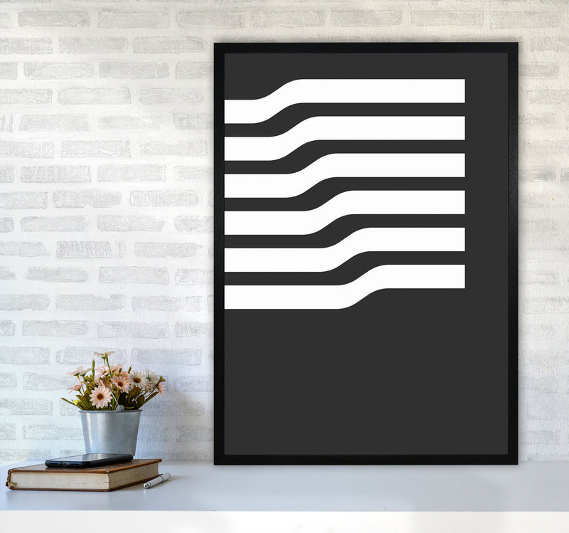 Minimal Geometric Series - 17 Art Print by Jason Stanley A1 White Frame
