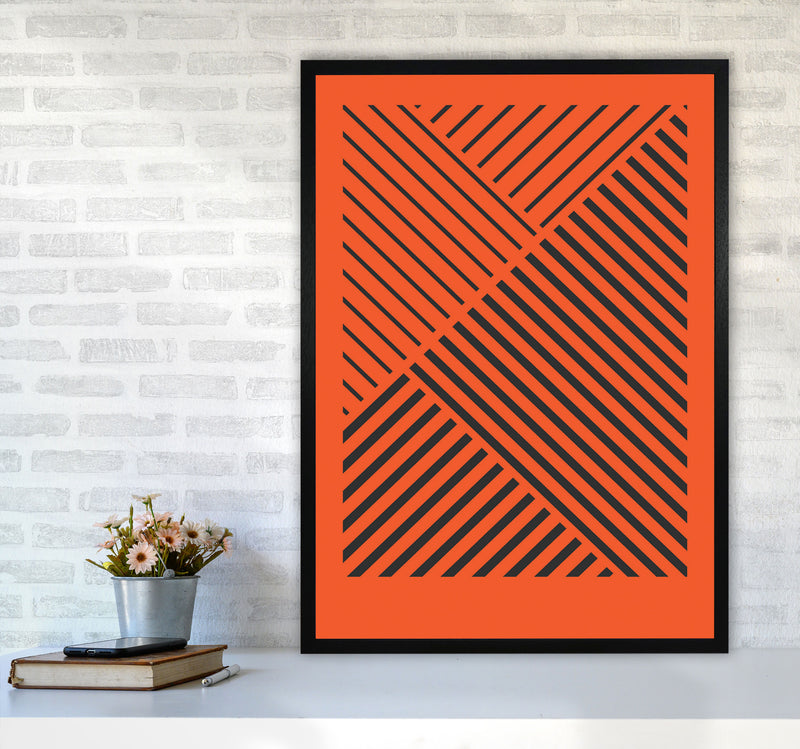 Minimal Geometric Series - 23 Art Print by Jason Stanley A1 White Frame