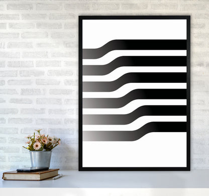 Minimal Geometric Series - 3 Art Print by Jason Stanley A1 White Frame