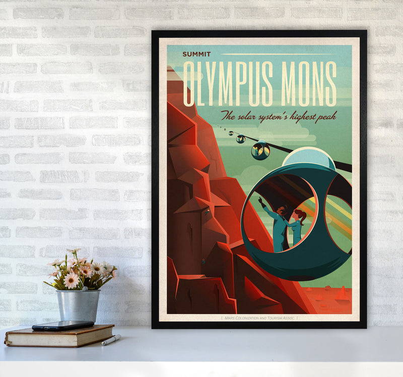 Spacex - Valles Marineris Art Print by Jason Stanley A1 White Frame