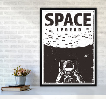 Outer Space Series - #19 Art Print by Jason Stanley A1 White Frame