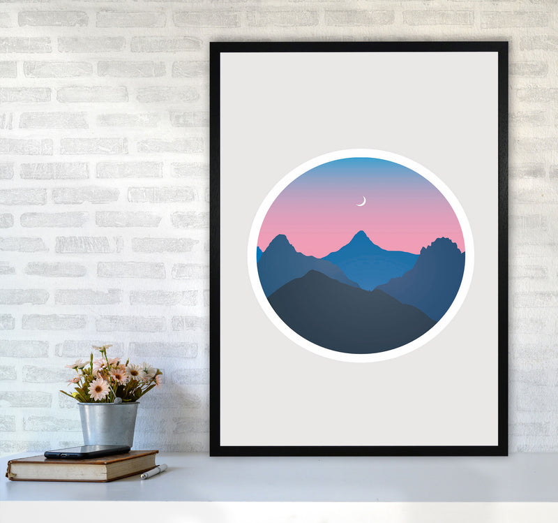 Moody Moonrise Kingdom Art Print by Jason Stanley A1 White Frame