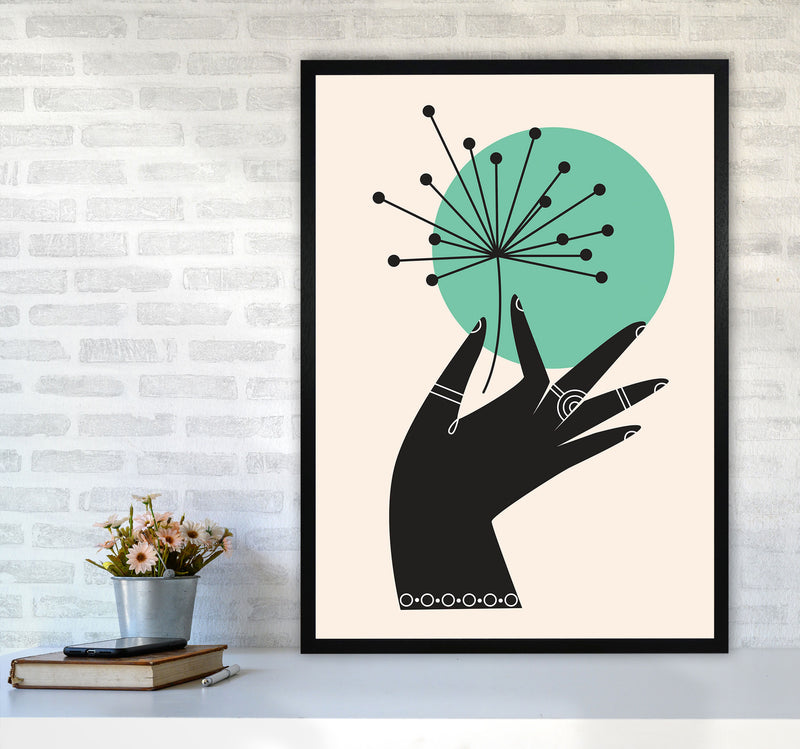 What A Pretty Flower Art Print by Jason Stanley A1 White Frame