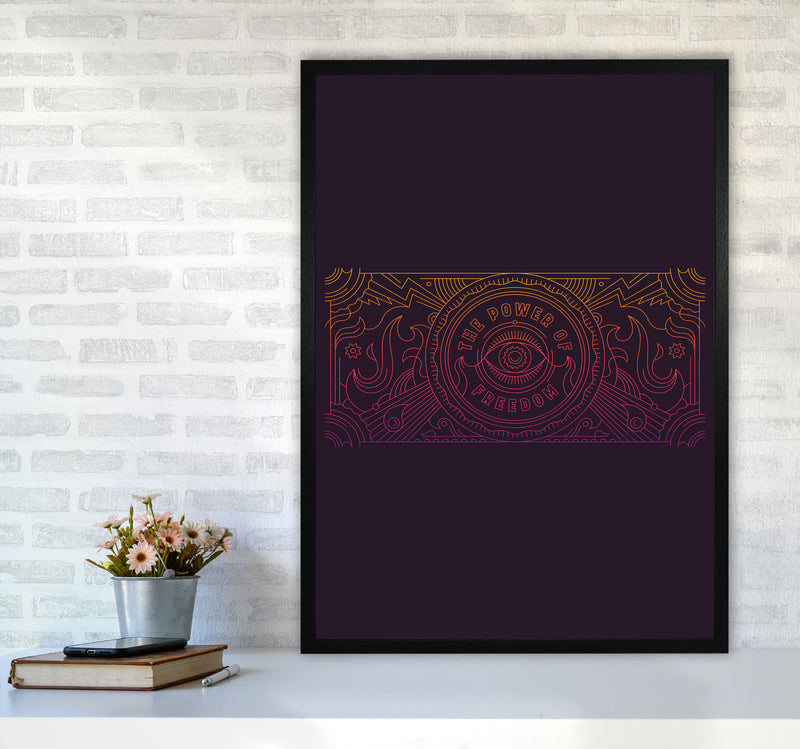 The Power Of Freedom Art Print by Jason Stanley A1 White Frame