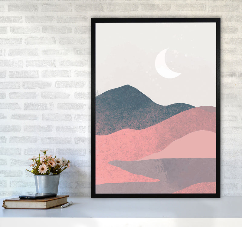 Minimal Landscape 2 Art Print by Jason Stanley A1 White Frame