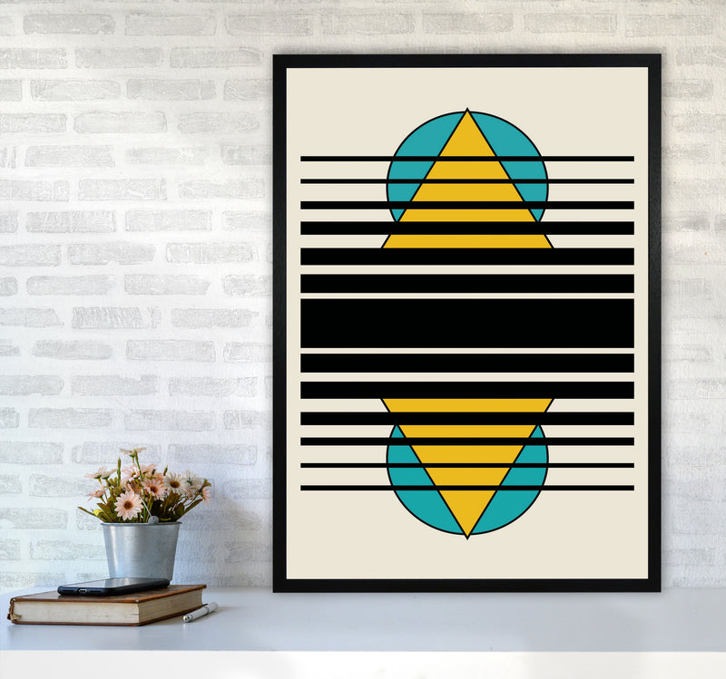 Geometric Suns. IIII Art Print by Jason Stanley A1 White Frame