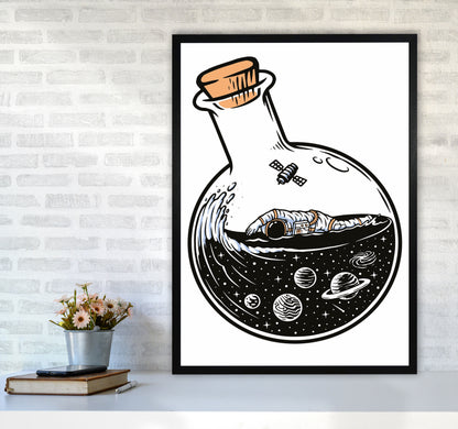 Good Day For A Swim Art Print by Jason Stanley A1 White Frame