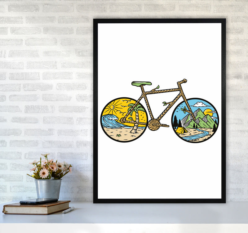Best Bike Ride Ever Art Print by Jason Stanley A1 White Frame