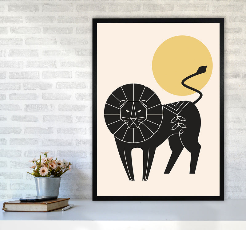 King Of The Jungle Art Print by Jason Stanley A1 White Frame