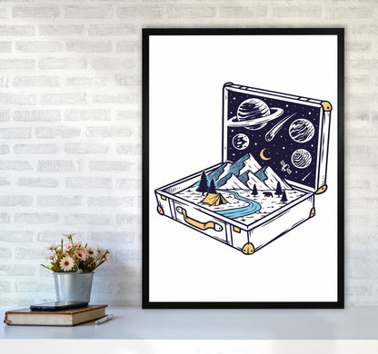 Carry On Carry All Art Print by Jason Stanley A1 White Frame