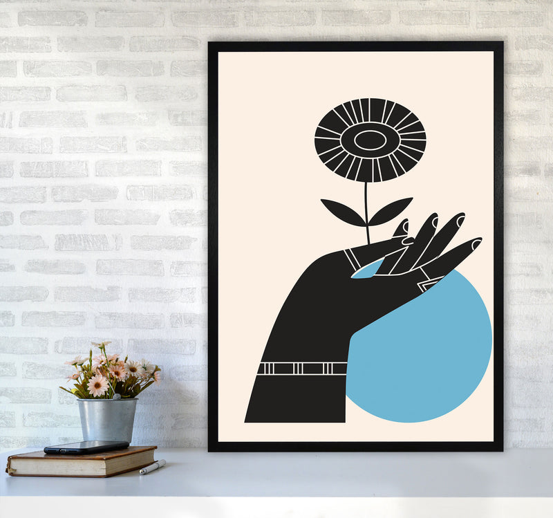 Abstract Hand III Art Print by Jason Stanley A1 White Frame