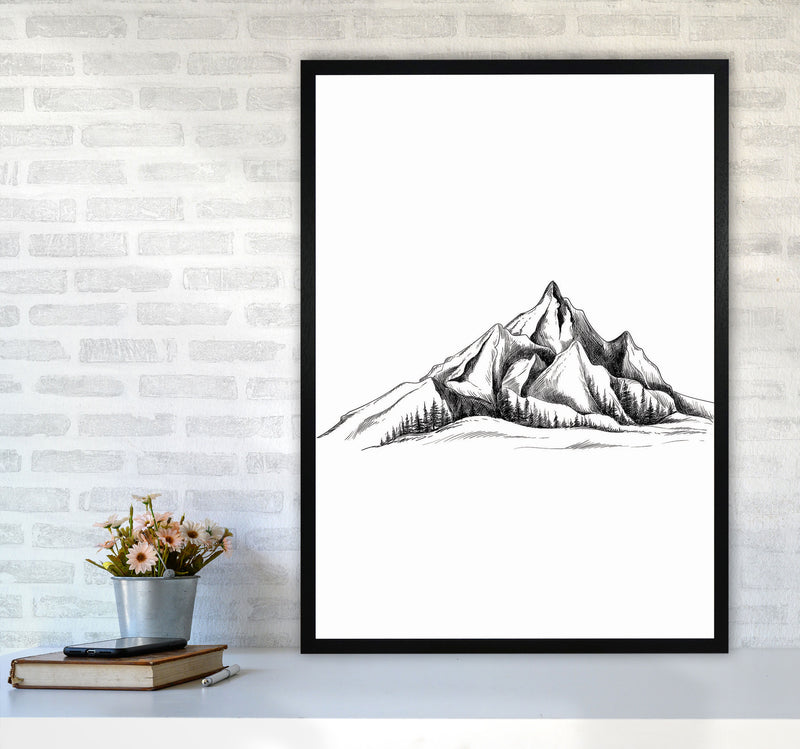 To The Mountains Art Print by Jason Stanley A1 White Frame
