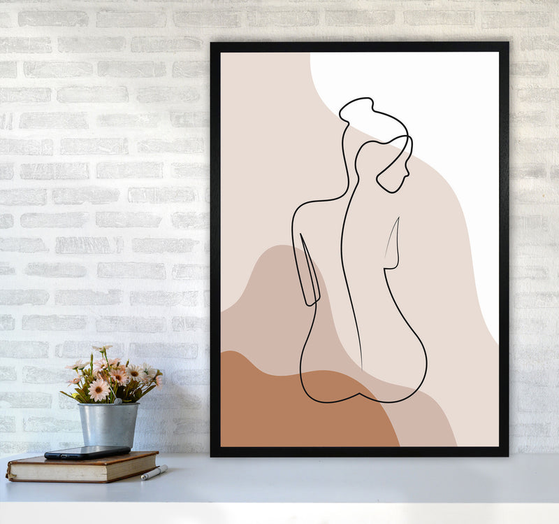 Female Figure II Art Print by Jason Stanley A1 White Frame