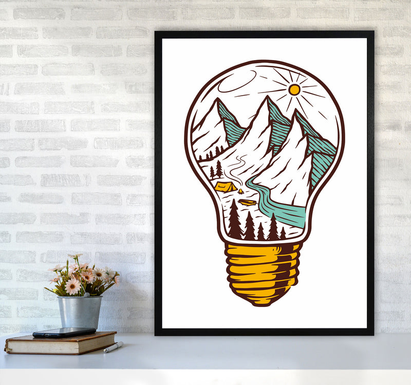 I Have An Idea Art Print by Jason Stanley A1 White Frame