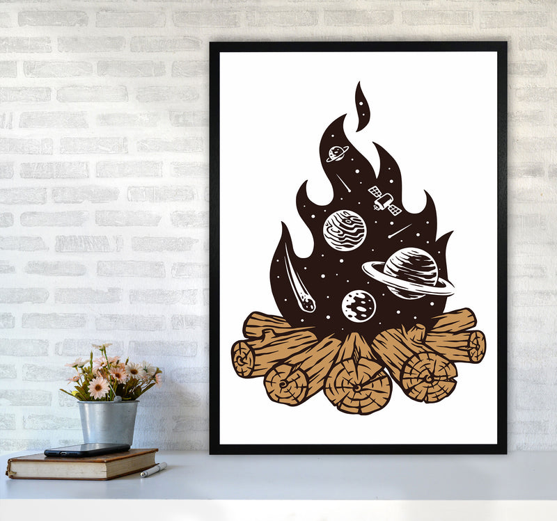 Mystical Fire Art Print by Jason Stanley A1 White Frame