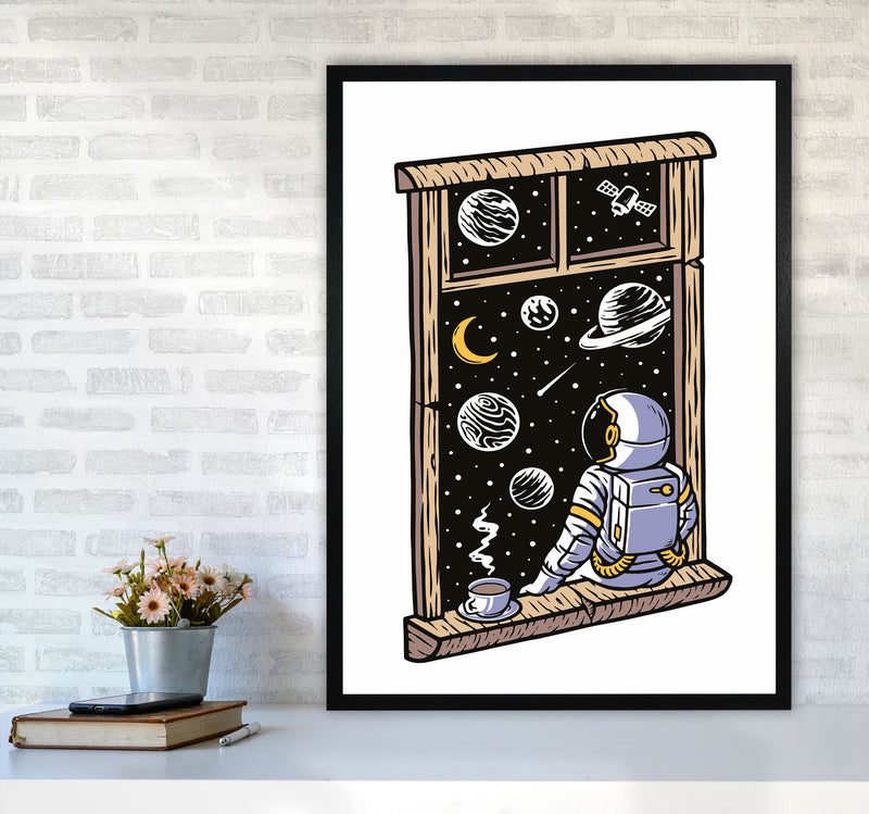 Planet Views Art Print by Jason Stanley A1 White Frame