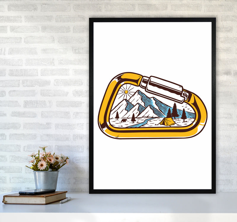 Caribiner Art Print by Jason Stanley A1 White Frame