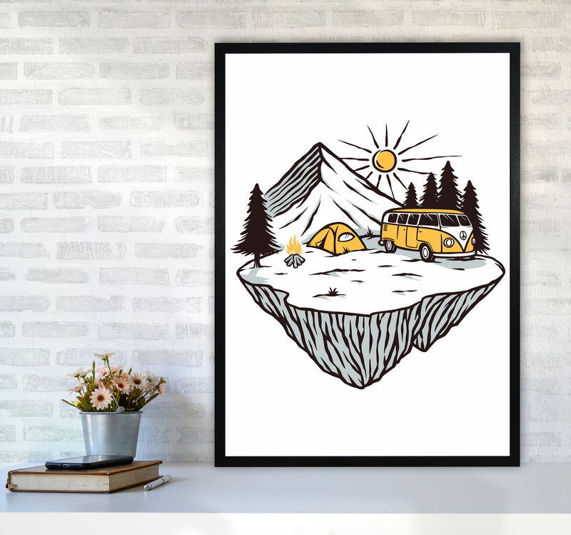 Camp Vibes Art Print by Jason Stanley A1 White Frame