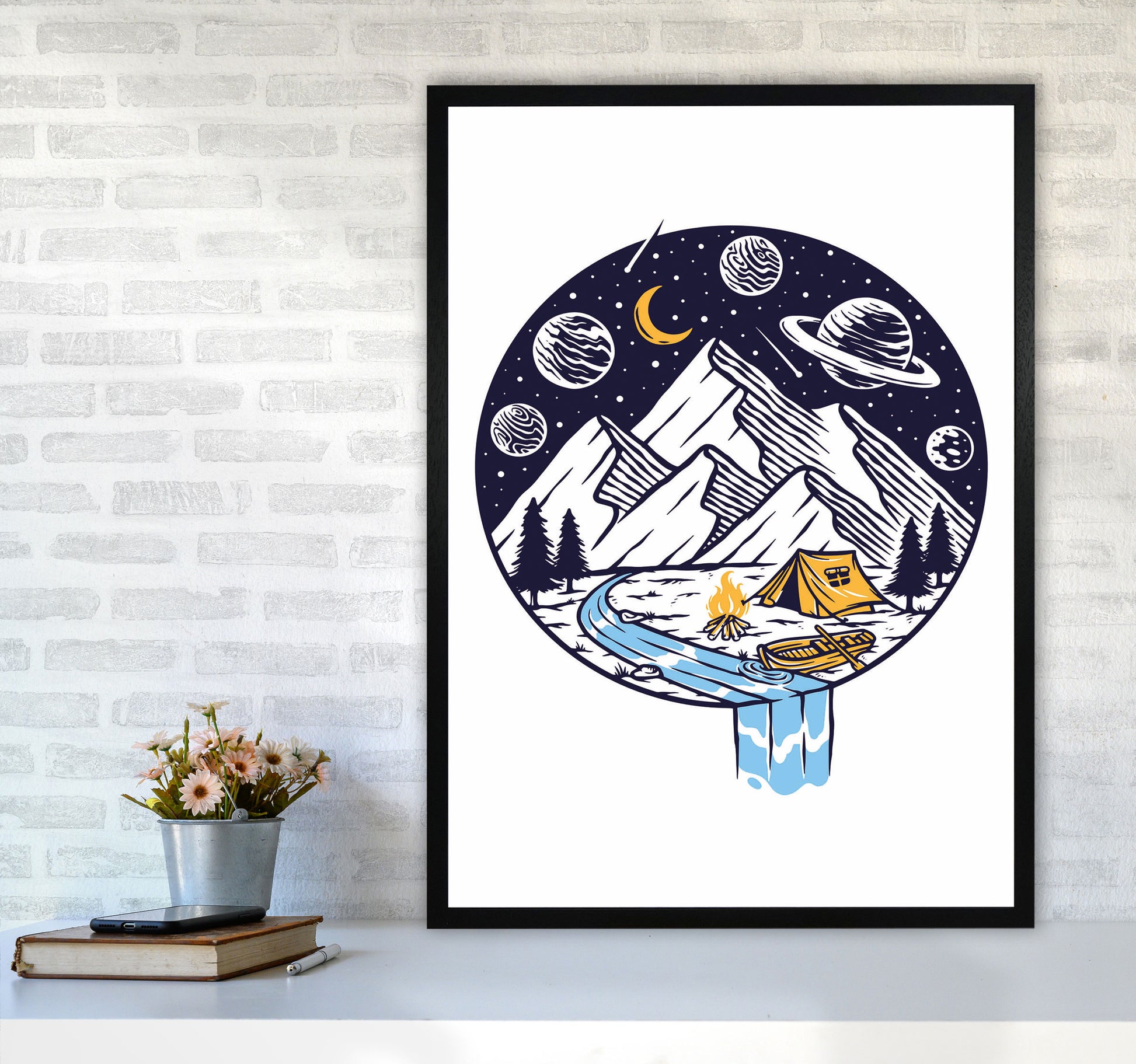 This Is Life Art Print by Jason Stanley A1 White Frame