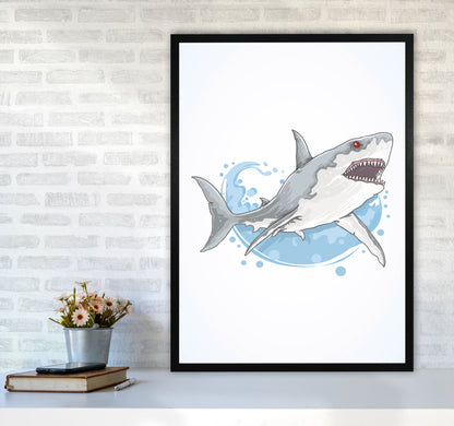 Rarrrrr!! Art Print by Jason Stanley A1 White Frame