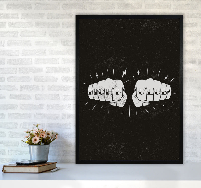 Fight Club Art Print by Jason Stanley A1 White Frame