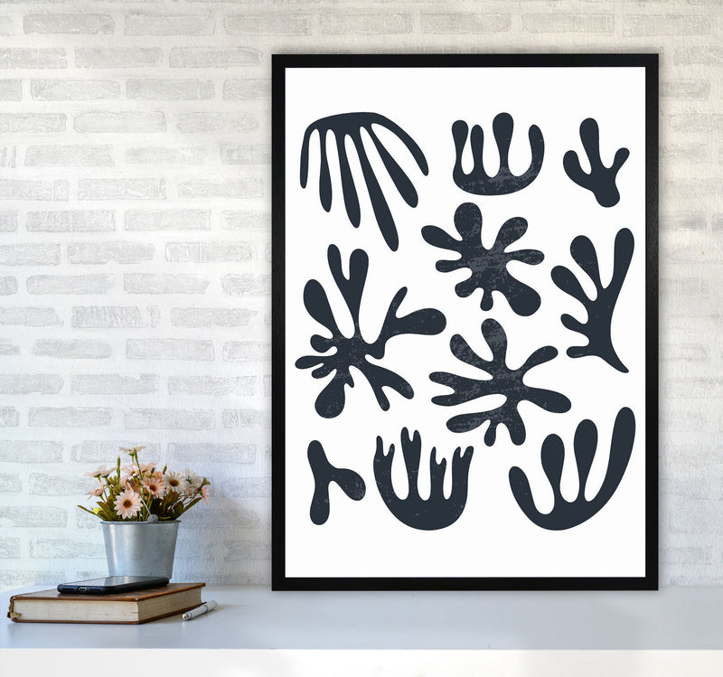Minimal Abstract Algae I Art Print by Jason Stanley A1 White Frame