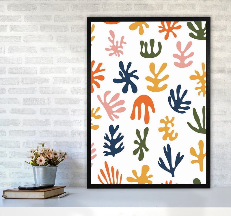 Minimal Abstract Algae IIII Art Print by Jason Stanley A1 White Frame