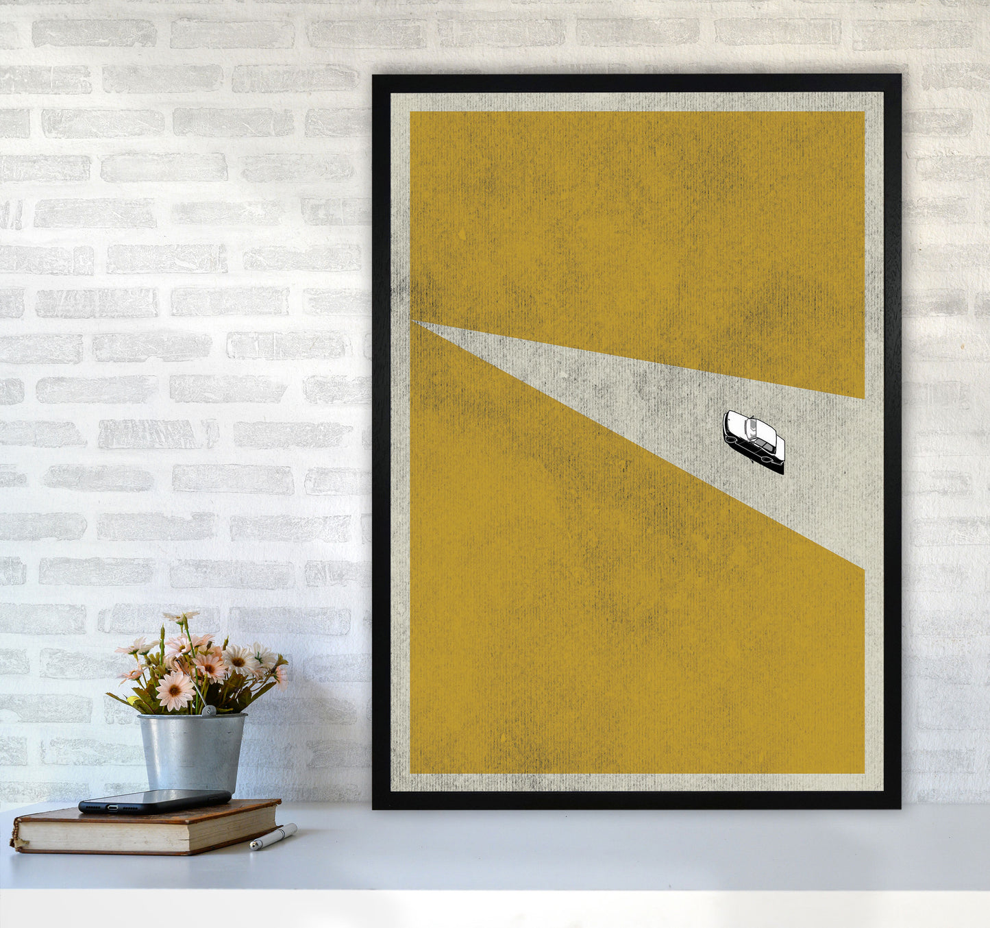 Car Series 1 Art Print by Jason Stanley A1 White Frame